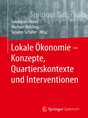 cover image of Lokale Ökonomie – Konzepte, Quartierskontexte und Interventionen